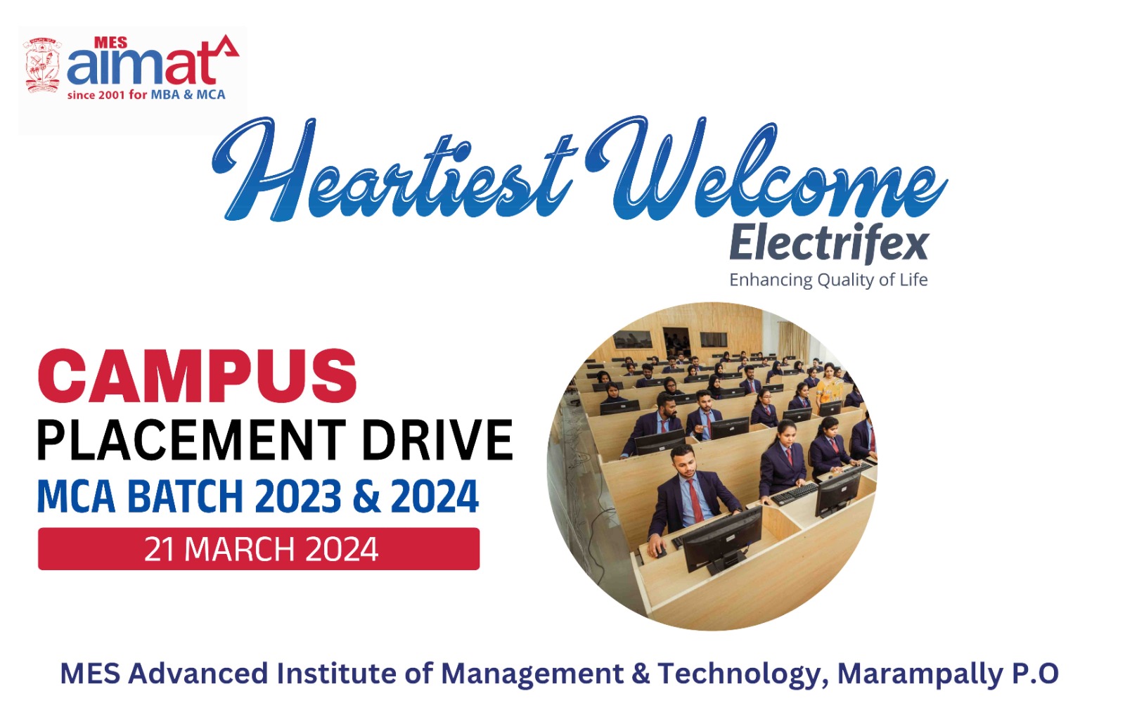mes campus placement drive